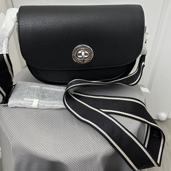 Large Marc Jacobs The Turn Lock, Logo, Leather Crossbody bag- new - Picture 1 of 10